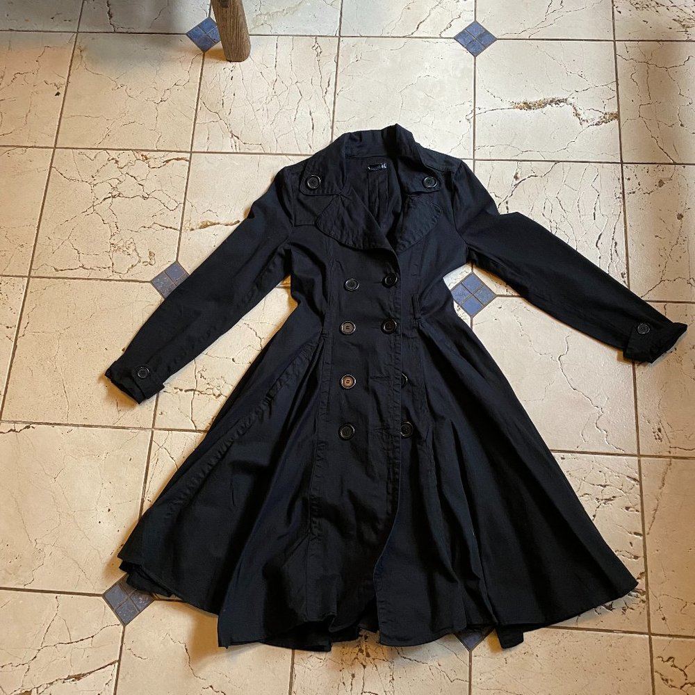 Double breasted trench coat